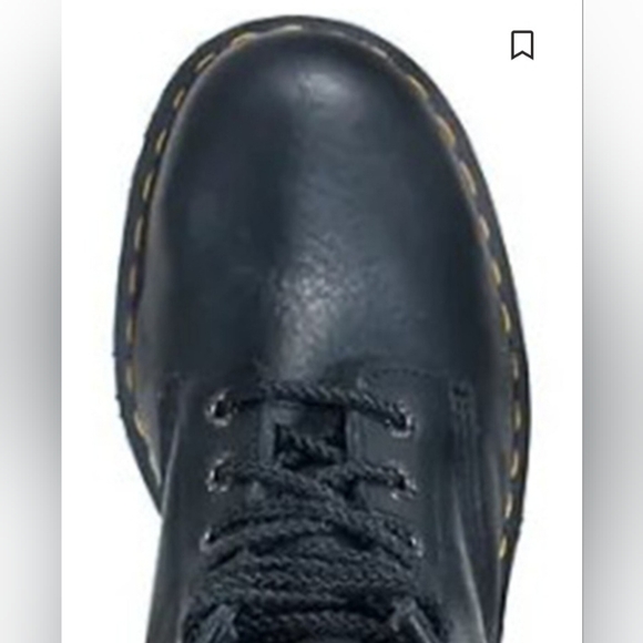 Dr. Martens Safety Toe Heavy Industrial Slip Resistant Boots Shoes Black Pebbled - Picture 3 of 15